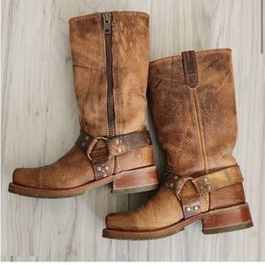 DOUBLE H ZIP UP BOOTS SZ 8 WOMENS 🦘